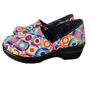 Easy Works By Easy Street Womens Lyndee Clogs Multicolored 5.5 New